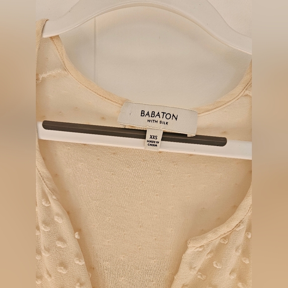 Silk cream Aritzia Babaton Augusta blouse XXS-XS - Picture 2 of 3